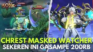 DARI CUMI JADI MANUSIA GANTENG!! CHREST MASKED WATCHER DI AOV GASAMPE 200RB GOKIL WAJIB BGT BELI!!