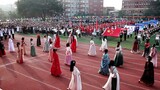 The classical dance performance "Pipa" was performed at the opening ceremony of the school sports me