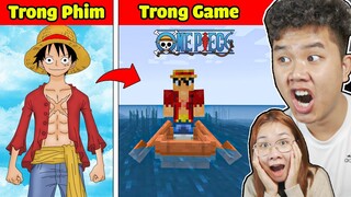 Minecraft, Nhưng bqThanh và Ốc Tạo Ra Vua Hải Tặc LUFFY Người Cao Su Siêu Mạnh Trong ONE PIECE