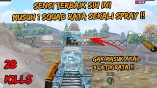 SENSITIVITAS PUBG MOBILE TERBAIK SIH INI !! MUSUH 1 SQUAD RATA HANYA DALAM 3 DETIK - PUBG MOBILE