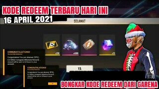 KODE REDEEM FREE FIRE TERBARU 2022 HARI INI !! TERBARU TANGGAL 16 APRIL 2021