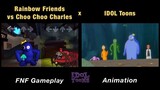 Rainbow Friends VS Choo Choo Charles | Blue & Green GAME x FNF Animation