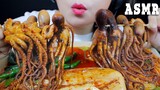 ASMR COOKING OCTOPUS STEW WITH KIMCHI CHEWY CRUNCHY EATING SOUNDS | LINH-ASMR