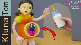 Oh no! Squid Game became Mommy! Eating Squidgame Girl in real life | Funny animation