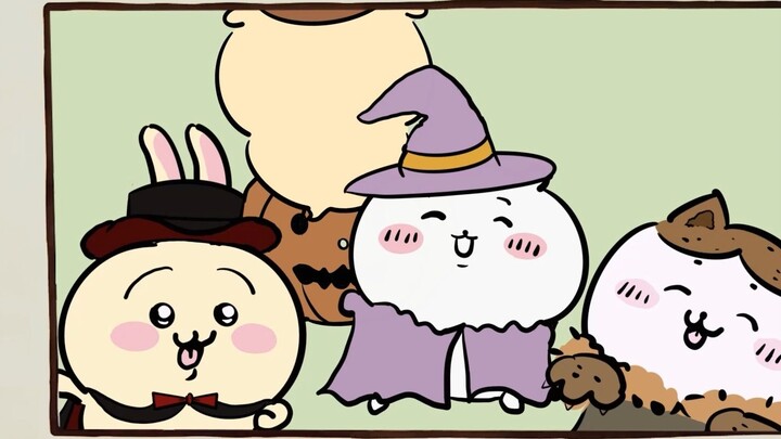 【Chiikawa|Handwritten】Open the door quickly! Halloween cuties are here!