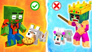 Monster School : SpiderMan Baby vs JJ x Poor Dog - Minecraft Animation