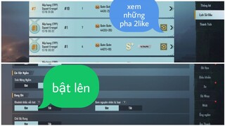 cách xem lại pha 2like"khoảng khắc nổi bật" trong trận đấu PUBG #Bi Gaming