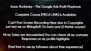 Isaac Rudansky course - The Google Ads Profit Playbook download