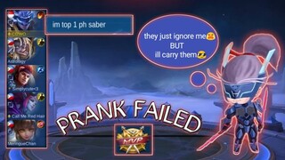 PRANK!!#5 FLEETING TIME BUILD unli SS ? l prank failed they just ignored me l CI2WO