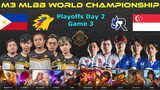 ONIC PH Vs RSG SG [GAME 3] | M3 MLBB World Championship 2021  Playoffs Day 2