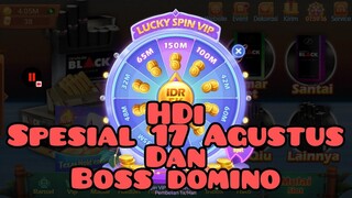 Modal sedekah hari ini HDi dan boss domino