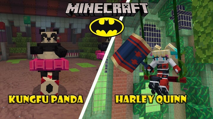 Minecraft Batman Melawan Harley quinn