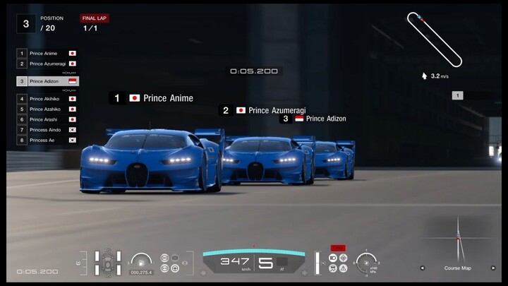 ANIME ITASHA NICONICODOUGA Bugatti VGT - Gran Turismo 7@PS4 Pro - 08-04-2022-1 - Prince Adizonhiko