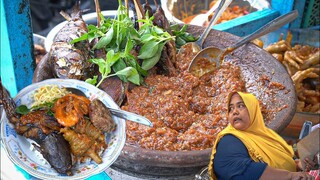 ASLI NGERI NGERI SEDAP !!! NASI KUBURAN BUK TUN || SAMBEL TRASI IKAN ASAP BIKIN BIBIR DOWER