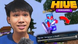 1 CHUNK DISTANCE CHALLENGE! || Hive Minigames