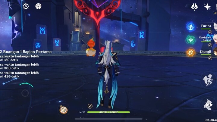 Genshin Impact - Spiral Abbys Lantai 12 Ruangan 1 Bagian Pertama ( Neuvillette)