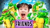 My New Friends Are Teenage Mutant Ninja Turtles - Stories About Baby Doll Family