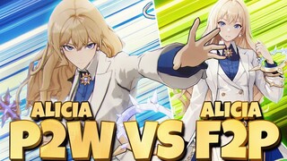F2P ALICIA A0 vs P2W ALICIA A2+ HOW SHE WILL WORK - Solo Leveling Arise
