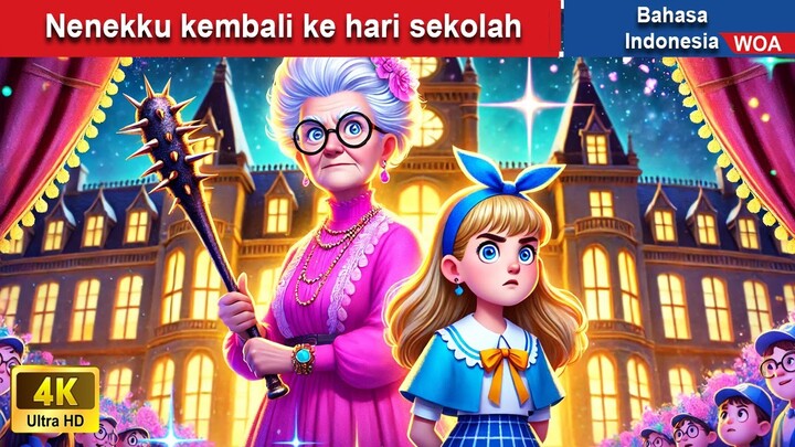 Nenekku kembali ke hari sekolah ✨‍ Dongeng Bahasa Indonesia ✨ WOA Indonesian Fairy Tales