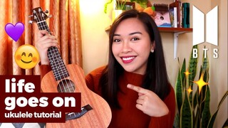 Life Goes On - BTS (방탄소년단) Ukulele Tutorial