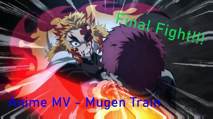 Demon Slayer M V - Never Give Up Mugen Train Final Fight