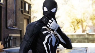 Miles Morales Punches Spider-Man in Symbiote Black Suit - Marvel's Spider-Man Remastered PC 2022 MOD