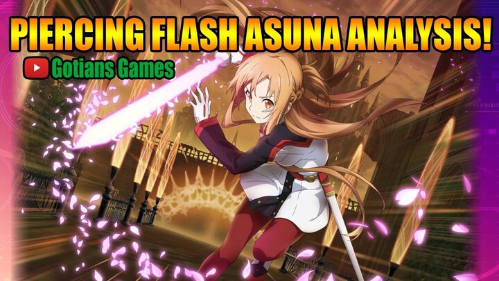 Piercing Flash Asuna Character Analysis! Sword Art Online Alicization Rising Steel