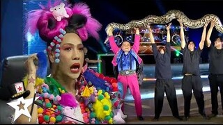 Magician Turns Assistant into a Snake! | Magicians Got Talent