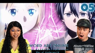 THE WAR IS ABOUT TO BEGIN! Sword Art Online Alicization: War of the Underworld Episode 5 Reaction