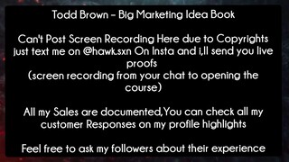 Todd Brown – Big Marketing Idea Book course download