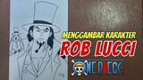 Menggambar Karakter Rob Lucci dengan Cepat dan Mudah