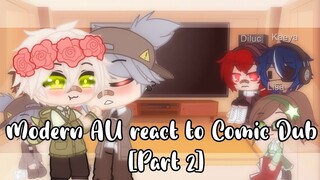 Genshin Impact Modern AU react to Comic Dubs + SHIPS | My AU | Genshin Impact X Gacha | Part 2 / 2