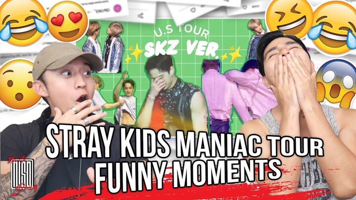 Stray Kids maniac tour funny moments | REACTION