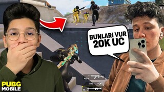 NARUTO İLE 20K UC'SİNE İDDİAYA GİRDİK!! | PUBG MOBİLE