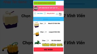 Phát hiện app nhận robux thành công 100% 🤑🔥#roblox#bloxfruits#shorts