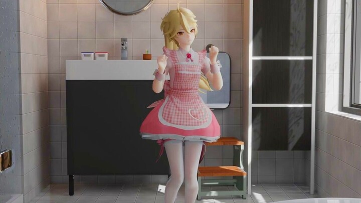 [MMD.3D] Guan Hai Genhin Impact menari di kamar mandi
