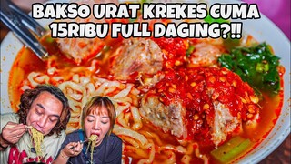 GAWAT! BAKSO URAT TERGRENYEL TUMPAH CABE! COCOK BUAT MUSIM UJAN