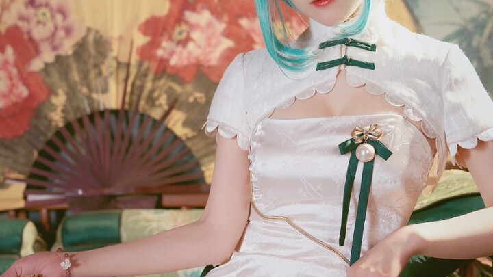 flutter light】 Karya ulang tahun★ Peach Blossom Smile Hatsune Shaohua cos