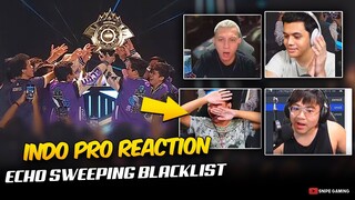 INDO PRO PLAYERS and STREAMERS REACTION on ECHO SWEEPING BLACKLIST in the M4 FINALS. . . 😮