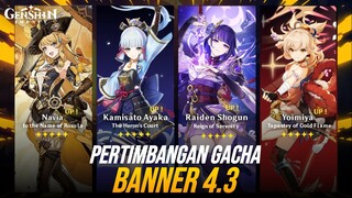 Bahas POSISI META Navia, Ayaka, Raiden Shogun, & Yoimiya! Banner 4.3 Genshin Impact Indonesia