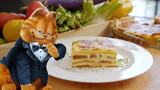 Siêu đầu bếp làm món Lasagna yêu thích của Garfield