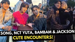 Song Joong ki spotted with Bambam, NCT Yuta, Jackson Wang at Louis Vuitton Event in Paris.