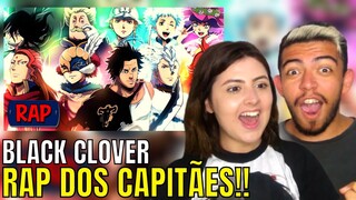 (INCRÍVEL! 🤩) REACT Rap dos Capitães (Black Clover) - É O NOSSO DEVER | KG Raps (Prod.Dakvir)