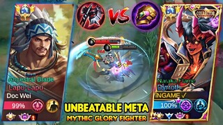 DYRROTH VS UNBEATABLE META FIGHTER LAPU LAPU | MYTHIC HIGH RANK🔥| BEST BUILD 2023 - MLBB