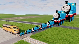Big & Small Thomas the Tank Engine vs Train | BeamNG.Drive
