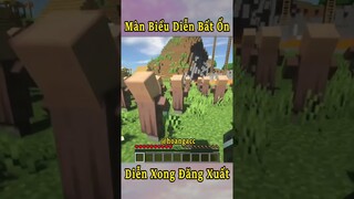 Anh Đen Xì Xì Đi Xem Màn Biểu Diễn Bất Ổn Nhất Minecraft 🤣 #shorts