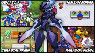 Update Pokemon GBA Rom With New Gen 9 Pokemon, Hisuian Forms, Terastal Pokemon, Paradox Pokemon