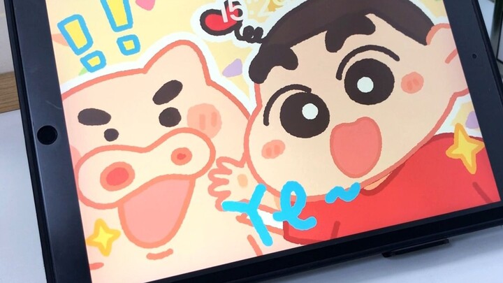 Crayon Shin-chan wallpapers are all you need. Friends from Aite can draw them for you.