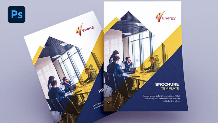 How to Design a Brochure in Photoshop ( for BEGINNERS )