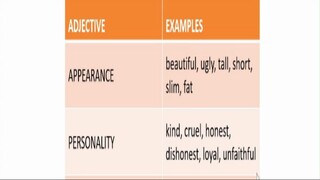 Adjectives